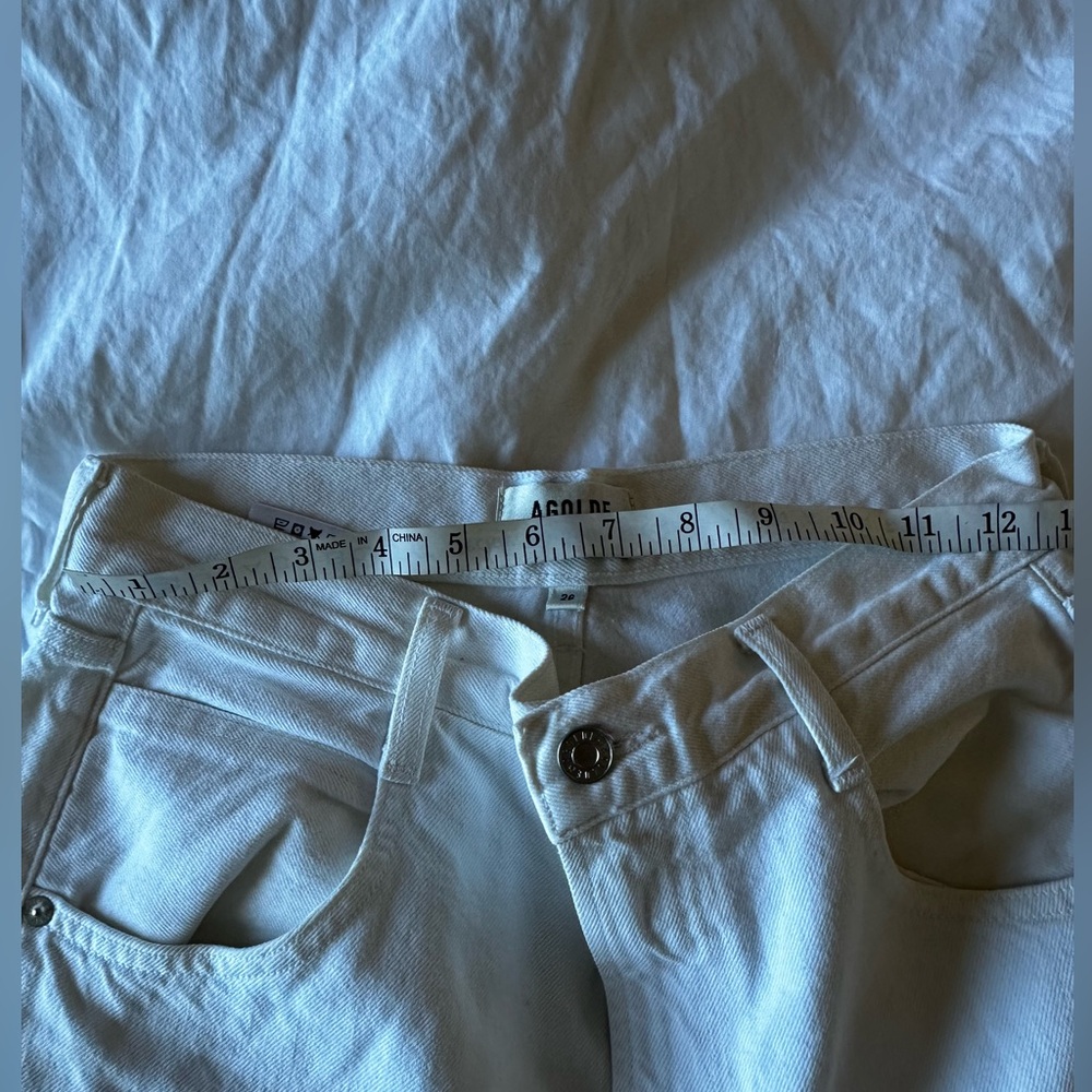 AGOLDE Minka Cargo Summer Jeans in White - Picture 8 of 9